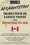 Afghanistan Traducteur de langue visuel pour détecter un IED