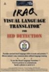 Iraq Visual Language Translator for IED Detection