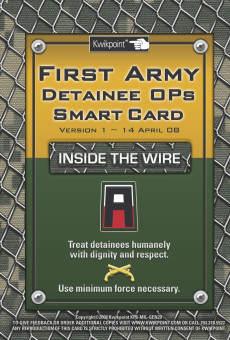 First Army Detainee Ops Smart Card–Inside the Wire