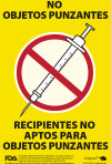 Sharps Recycle Bin Label – Spanish
