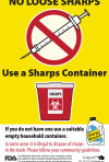 Sharps Garbage Can Label