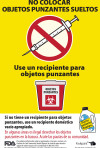 Sharps Garbage Can Label – Spanish